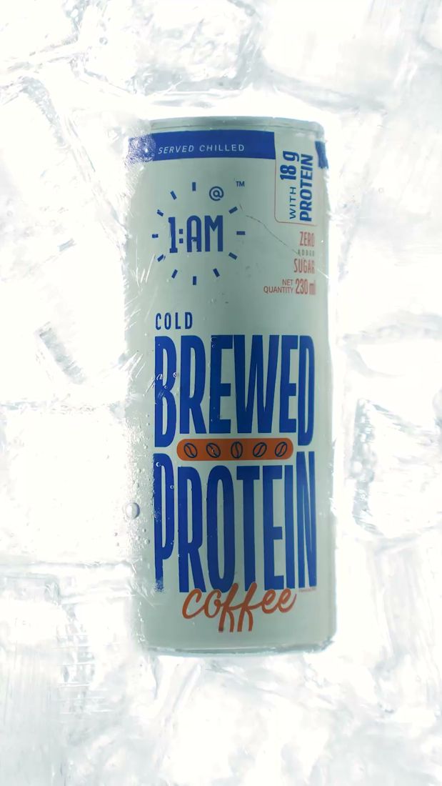 1AM Protein can chilled on ice